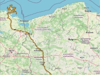 Radlin - Rugia, 820 km